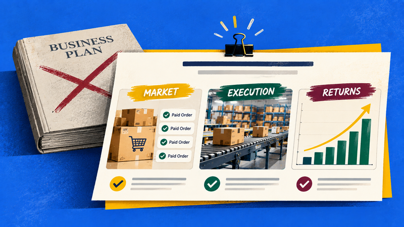 Investor-ready business plan supported by evidence of market demand, execution capability and financial returns.