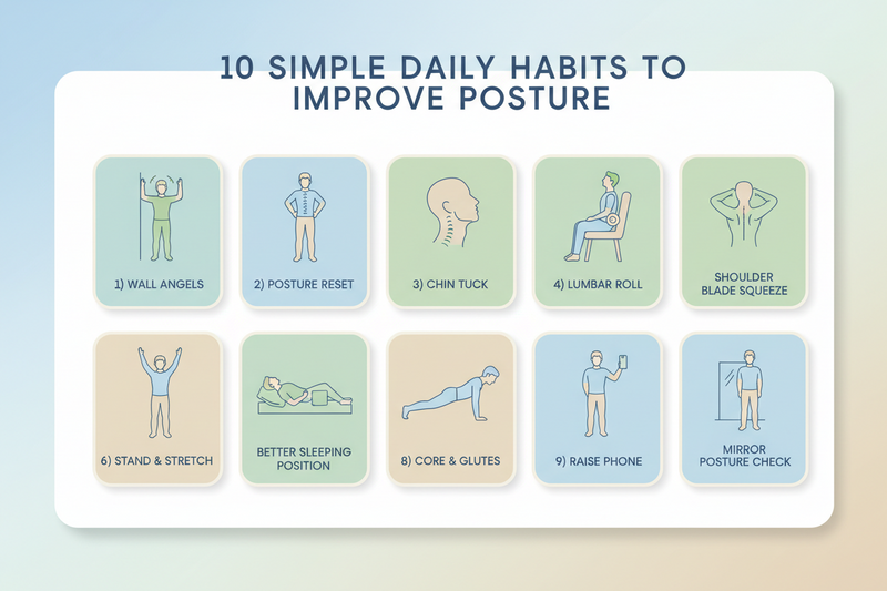 10 Simple Ways to Improve Your Posture Daily - Elite Pulse