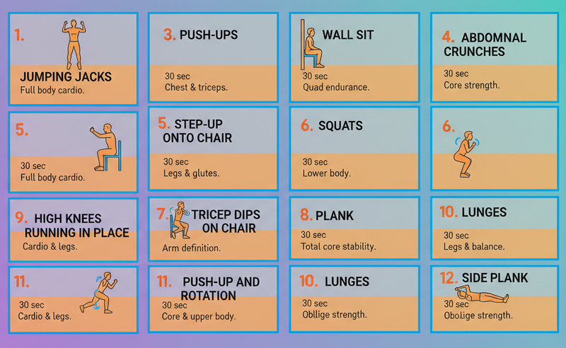 7-Minute Home Workout for Busy People (No Equipment) - Elite Pulse
