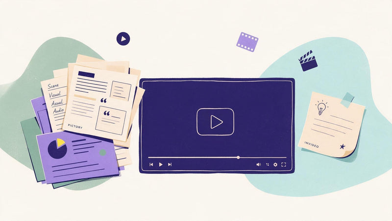 Pictory and InVideo represented through two different starting points for creating AI-generated videos.