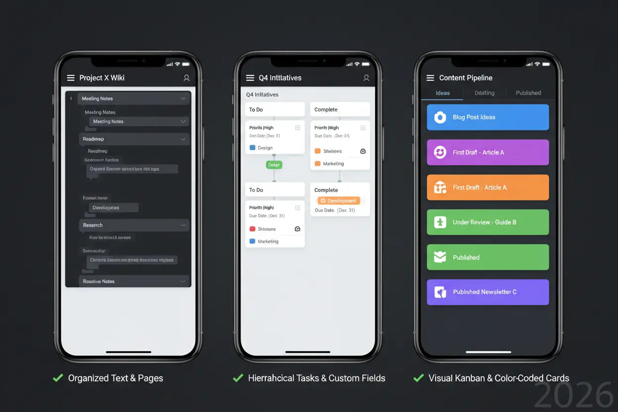  Notion vs ClickUp vs Trello: Which Software Is Best for Productivity? - Elite Pulse